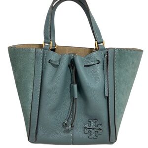 Tory Burch Teal Tote Bag